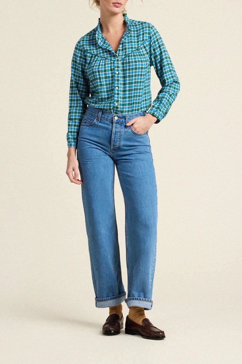 Trovata Ruth Shirt - Capri by Sunset & Co.