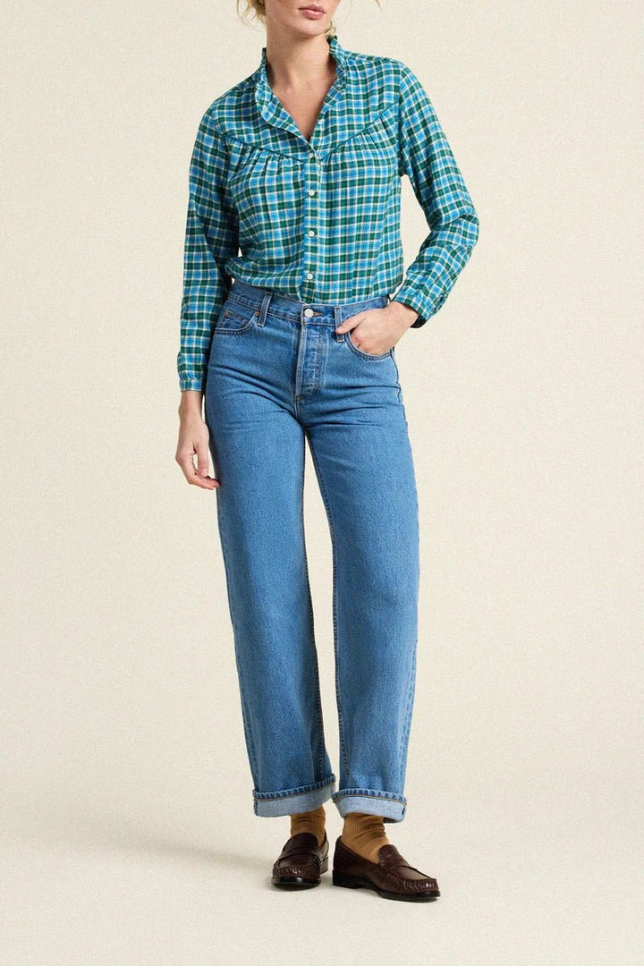 Trovata Ruth Shirt - Capri by Sunset & Co.