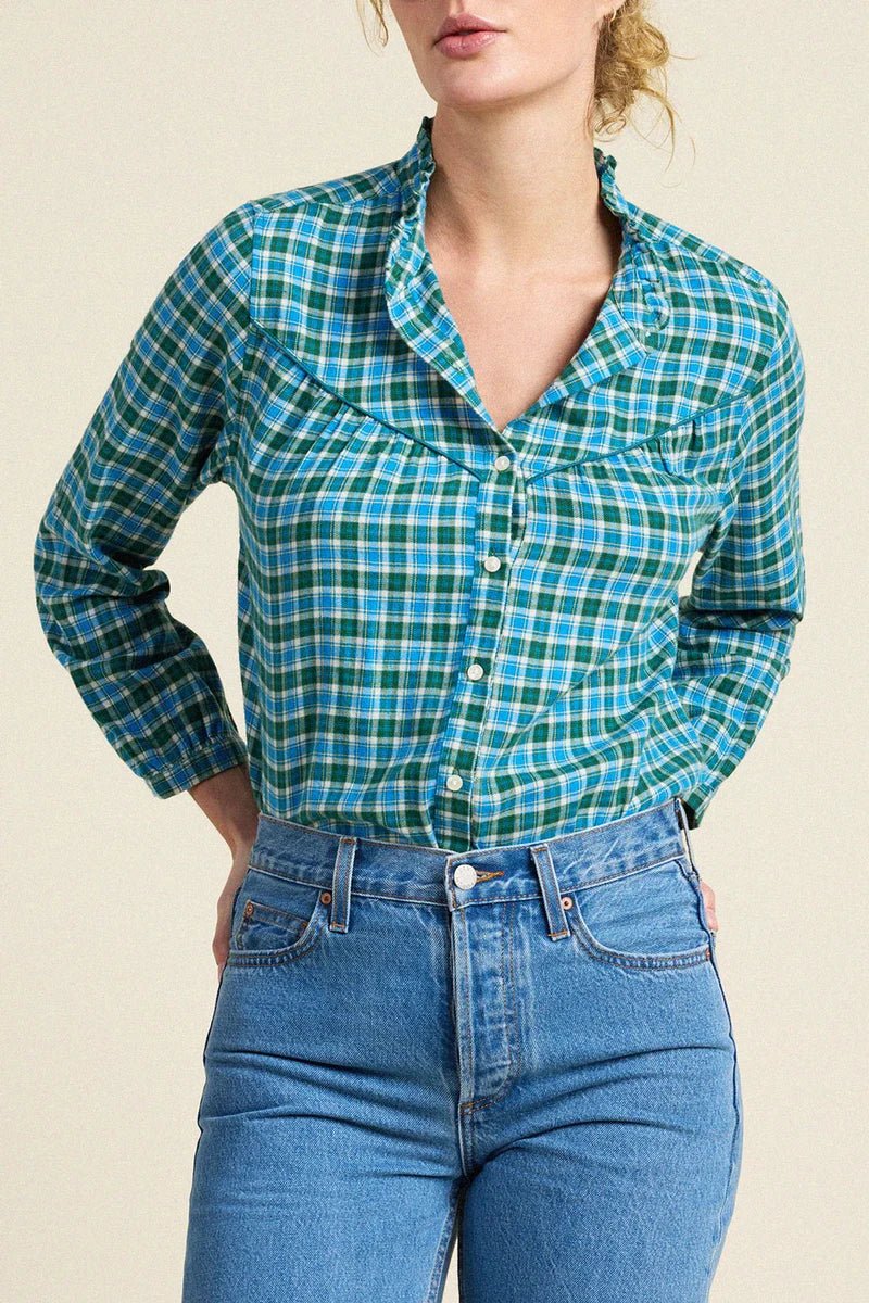 Trovata Ruth Shirt - Capri by Sunset & Co.