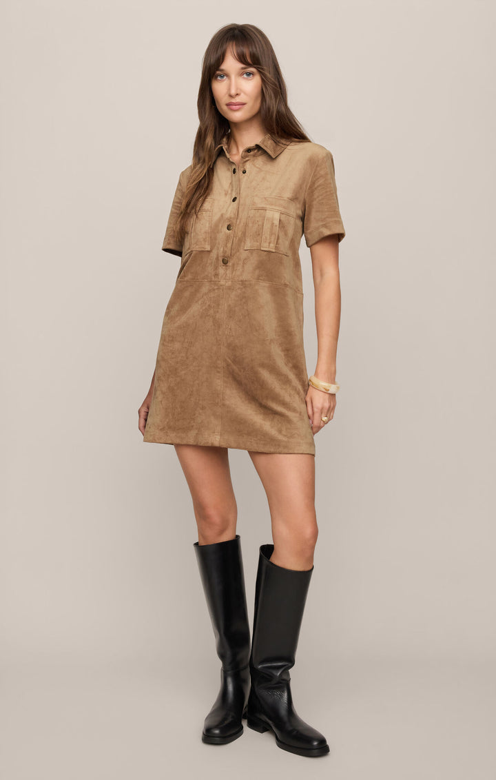 Z Supply Leone Suede Mini Dress - Capri by Sunset & Co.