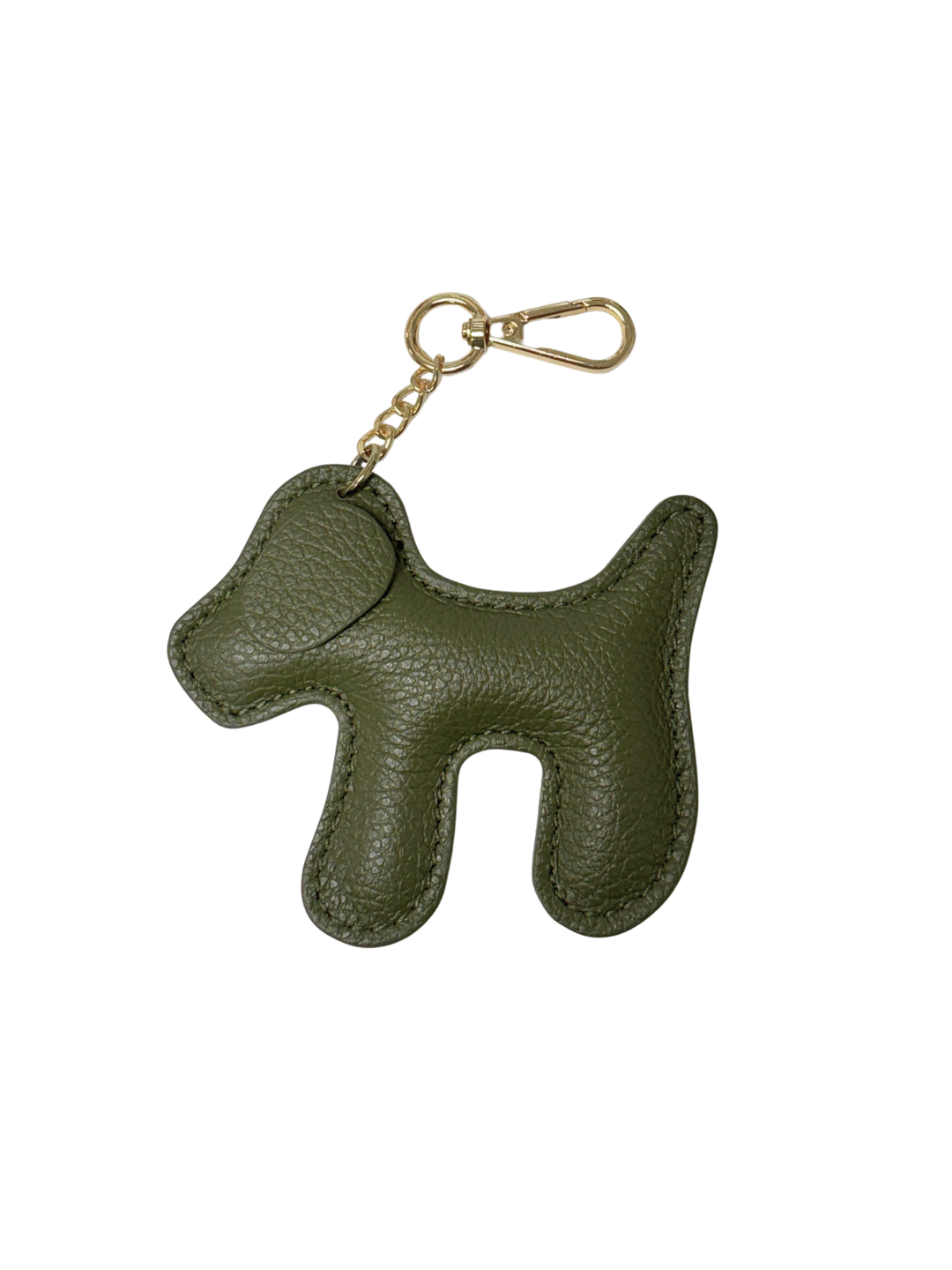 Dog Leather Keychain