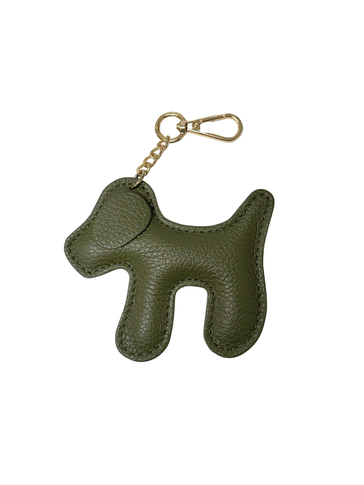 Dog Leather Keychain