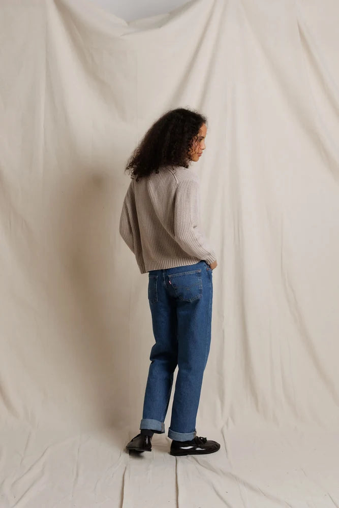 PerfectWhiteTee Greta V Neck Sweater
