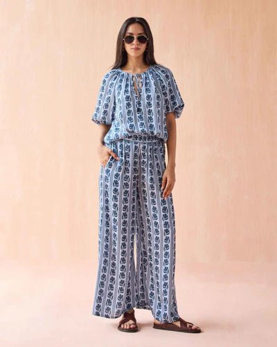 Omika Isla Blouse - Capri by Sunset & Co.