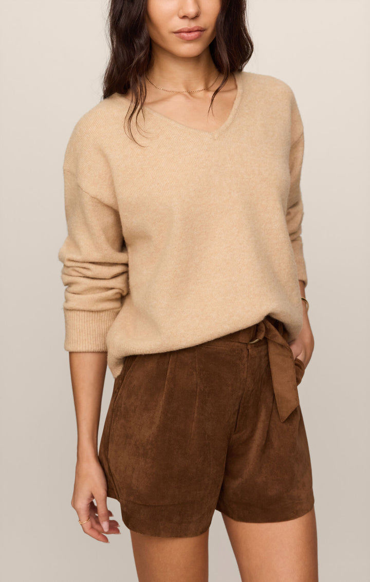 Z Supply Ivory Suede Short - Capri by Sunset & Co.
