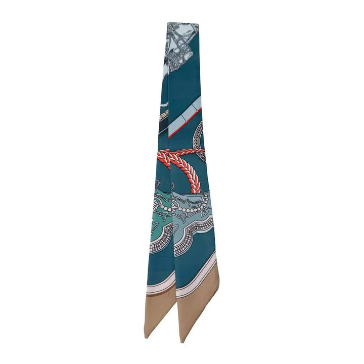 Knotted Print Scarf - Capri by Sunset & Co.
