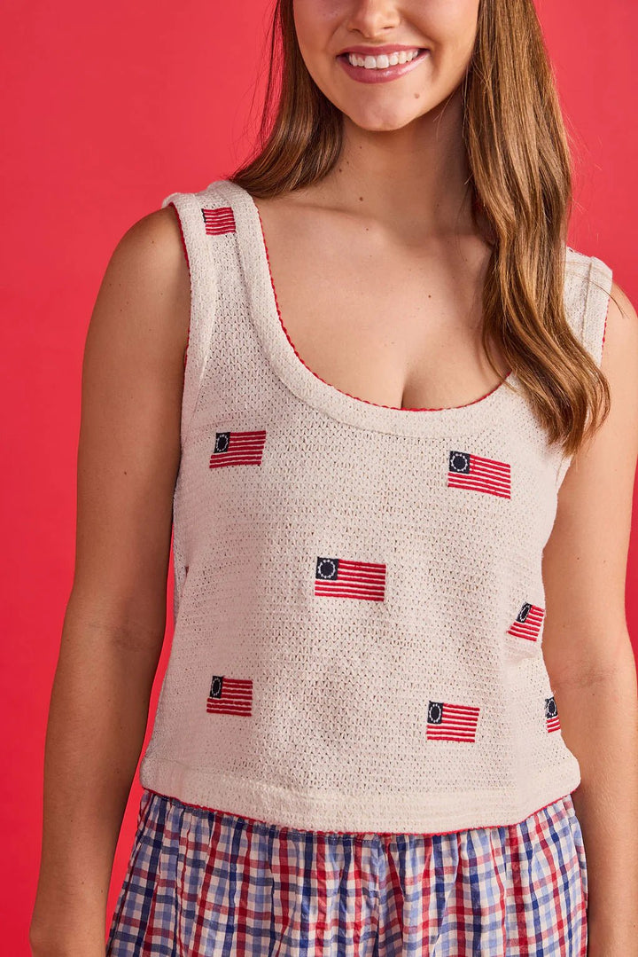 Double A Roxy Top - Capri by Sunset & Co.