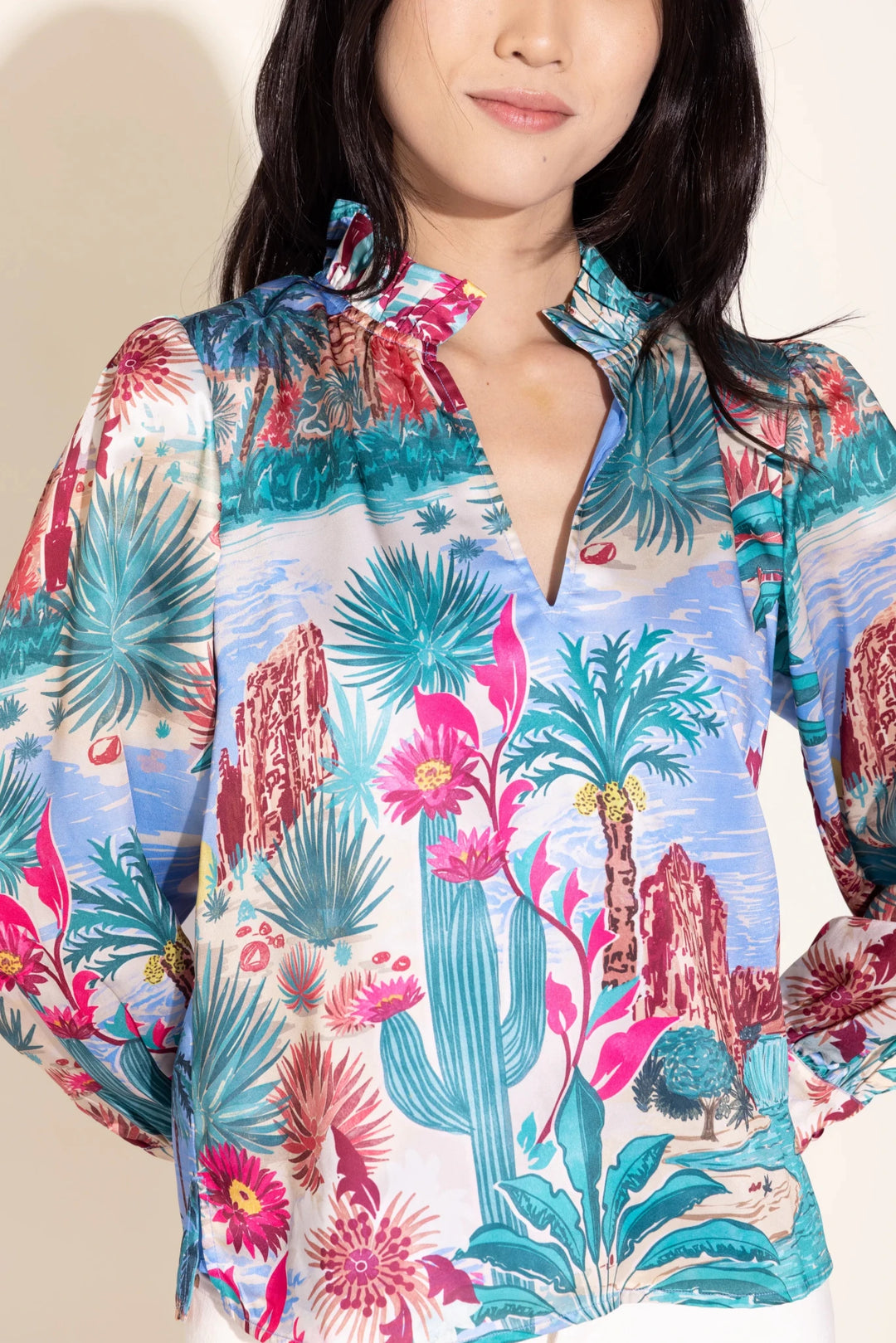 Alden Adair Phoebe Top - Capri by Sunset & Co.