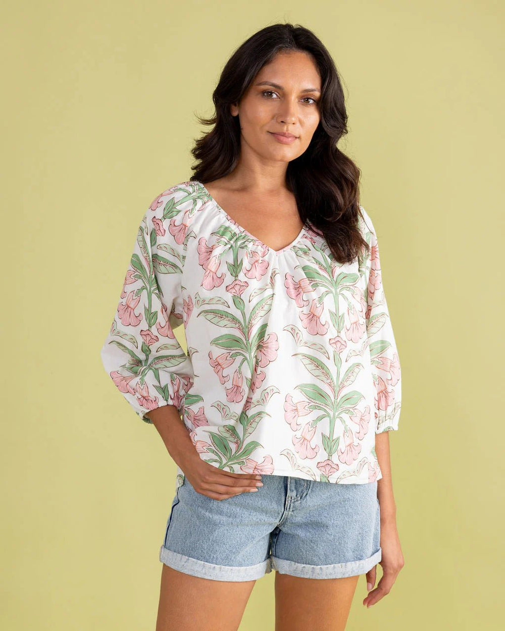 Double A Beatrice Top - Capri by Sunset & Co.