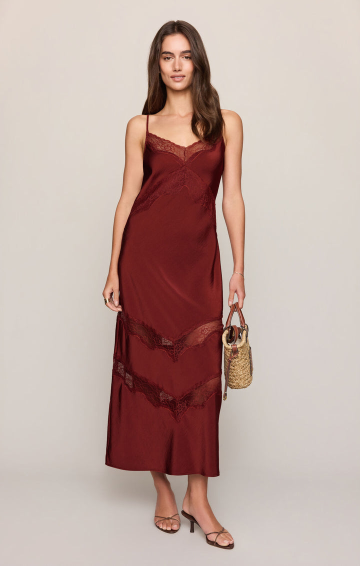Z Supply Bruna Lace Inset Midi Dress - Capri by Sunset & Co.