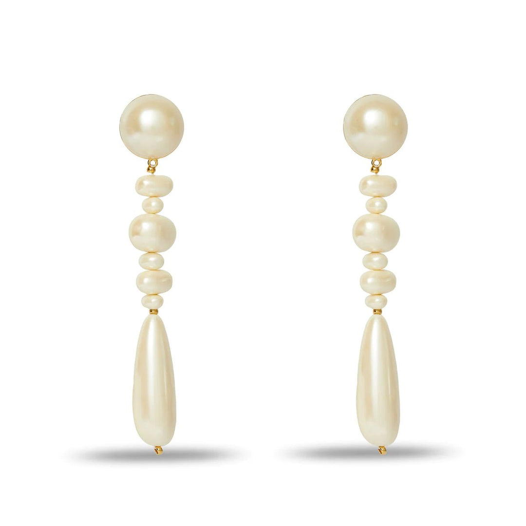 Lele Sadoughi Pearl Copacabana Linear Earrings - Capri by Sunset & Co.