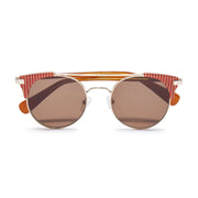 Palma Aviator Sunglasses - Coral Stripe