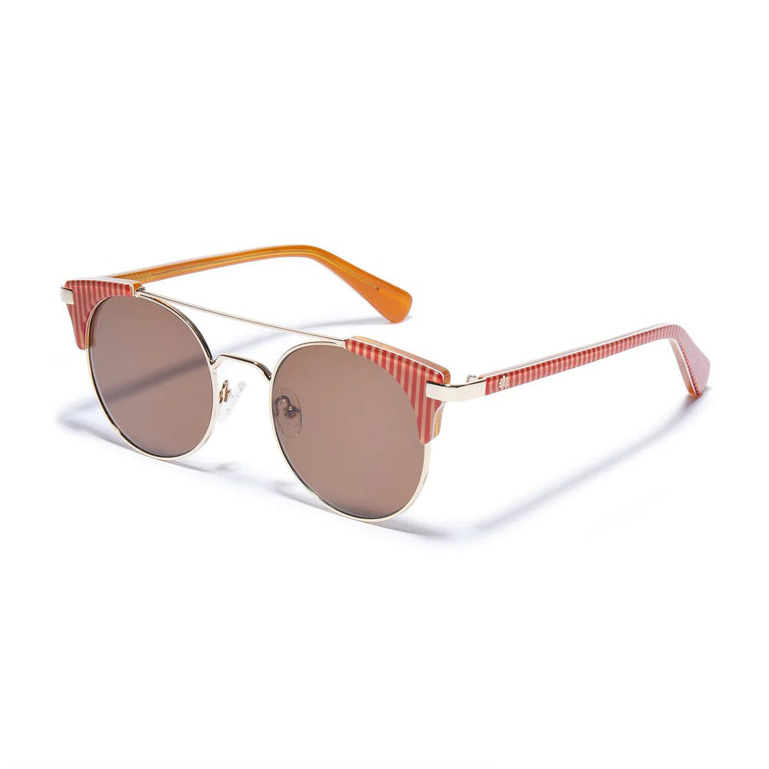 Lele Sadoughi Palma Aviator Sunglasses - Coral Stripe - Capri by Sunset & Co.