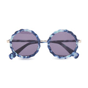 Paros Round Sunglasses - Tile Blue