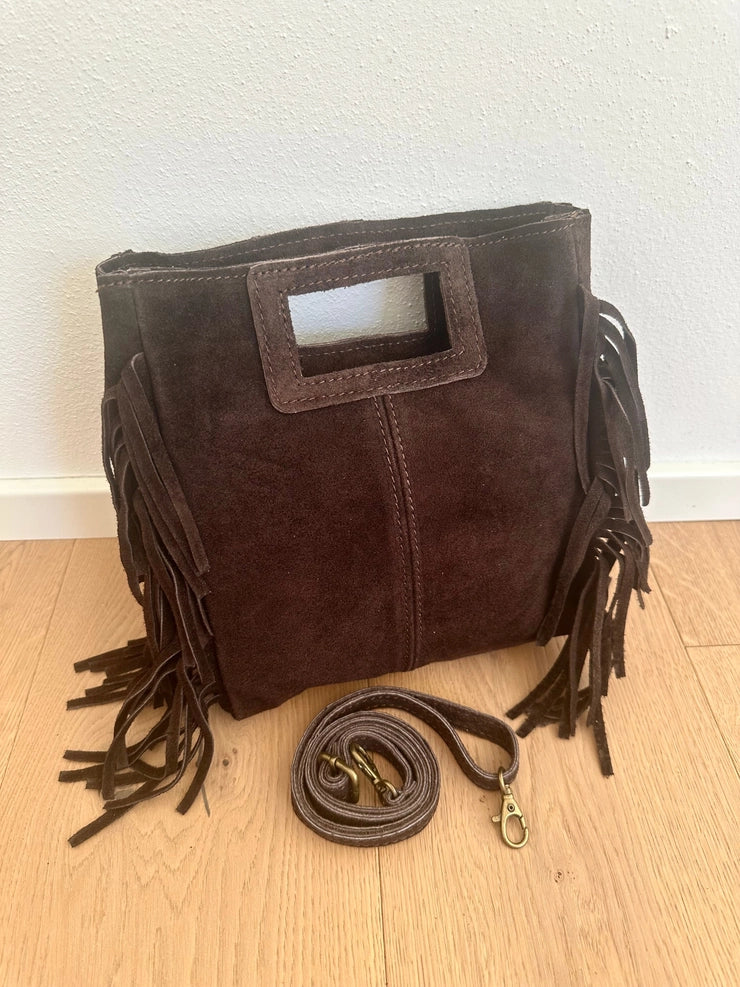 Lily Suede Fringe Bag