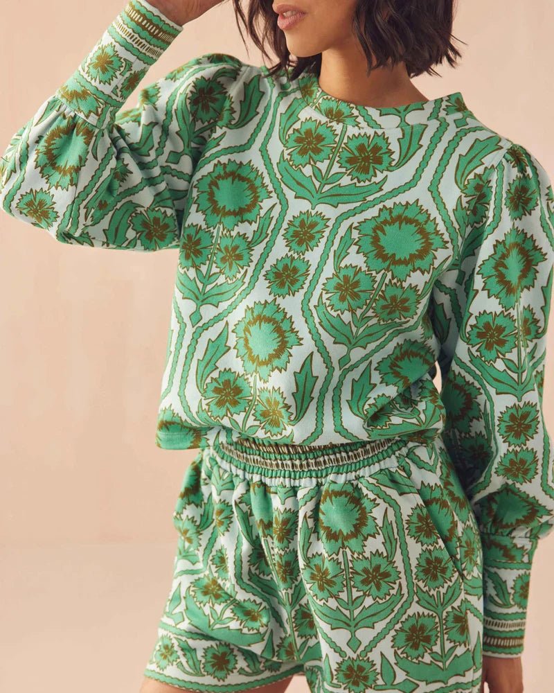 Omika Lydia Sweatshirt - Capri by Sunset & Co.