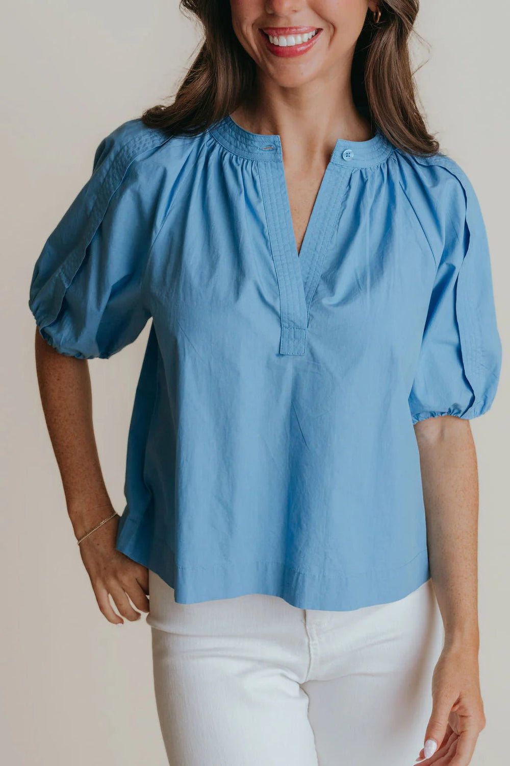 La Roque Henley Top - Capri by Sunset & Co.