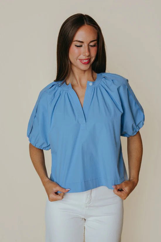 La Roque Henley Top - Capri by Sunset & Co.