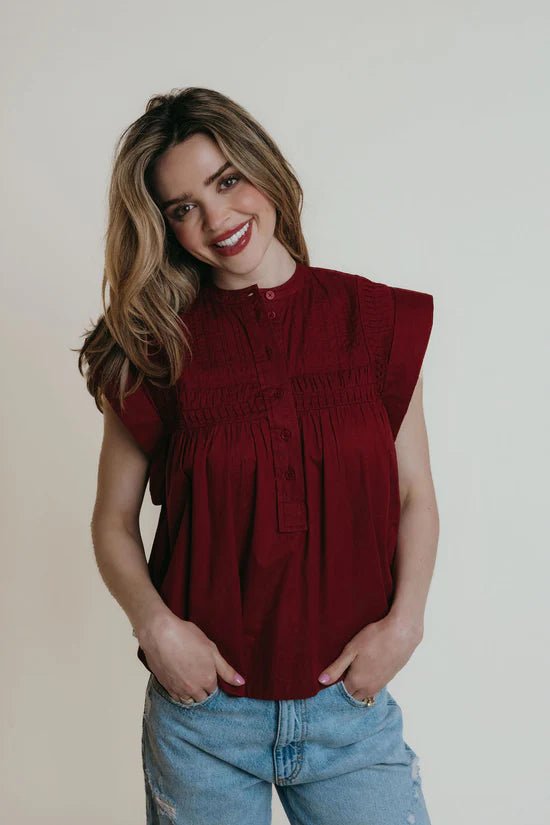 La Roque Becca Blouse - Capri by Sunset & Co.