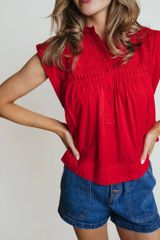 La Roque Becca Blouse - Capri by Sunset & Co.