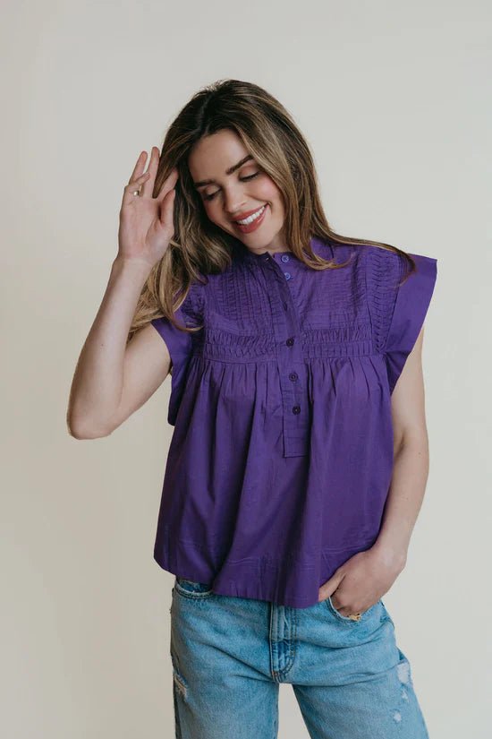 La Roque Becca Blouse - Capri by Sunset & Co.