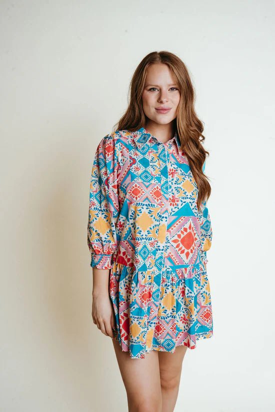 La Roque Banks Dress - Capri by Sunset & Co.