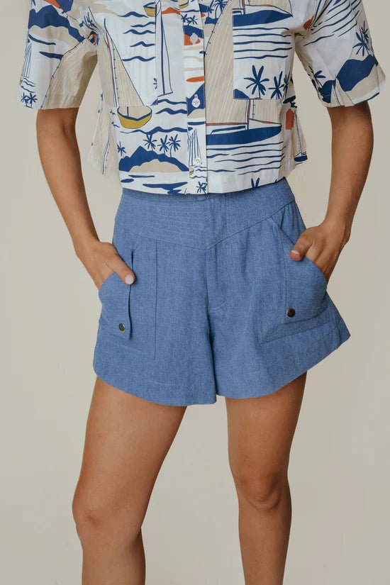 La Roque Cypress Shorts - Capri by Sunset & Co.