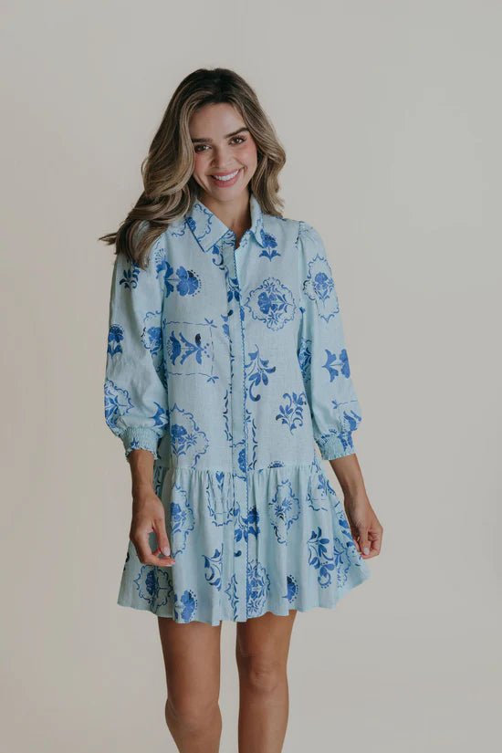 La Roque Banks Dress - Capri by Sunset & Co.