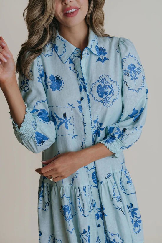 La Roque Banks Dress - Capri by Sunset & Co.