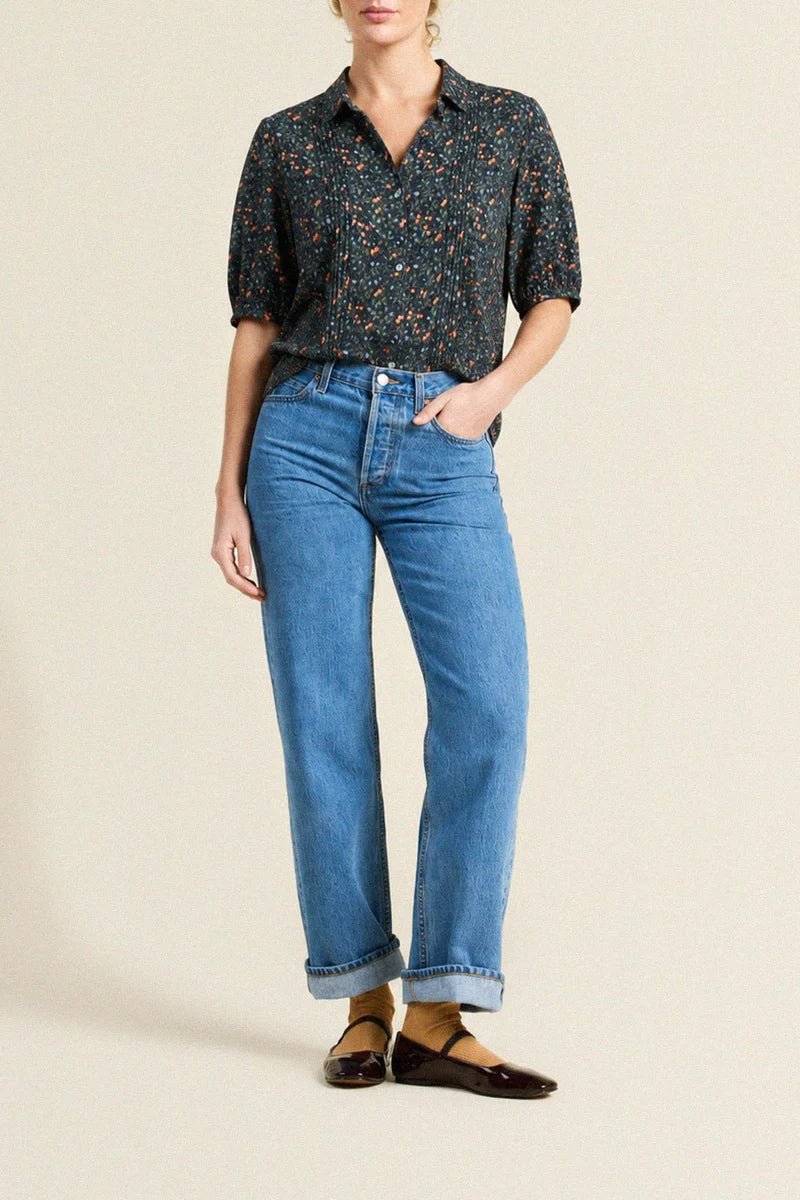 Trovata Nadine Blouse - Capri by Sunset & Co.