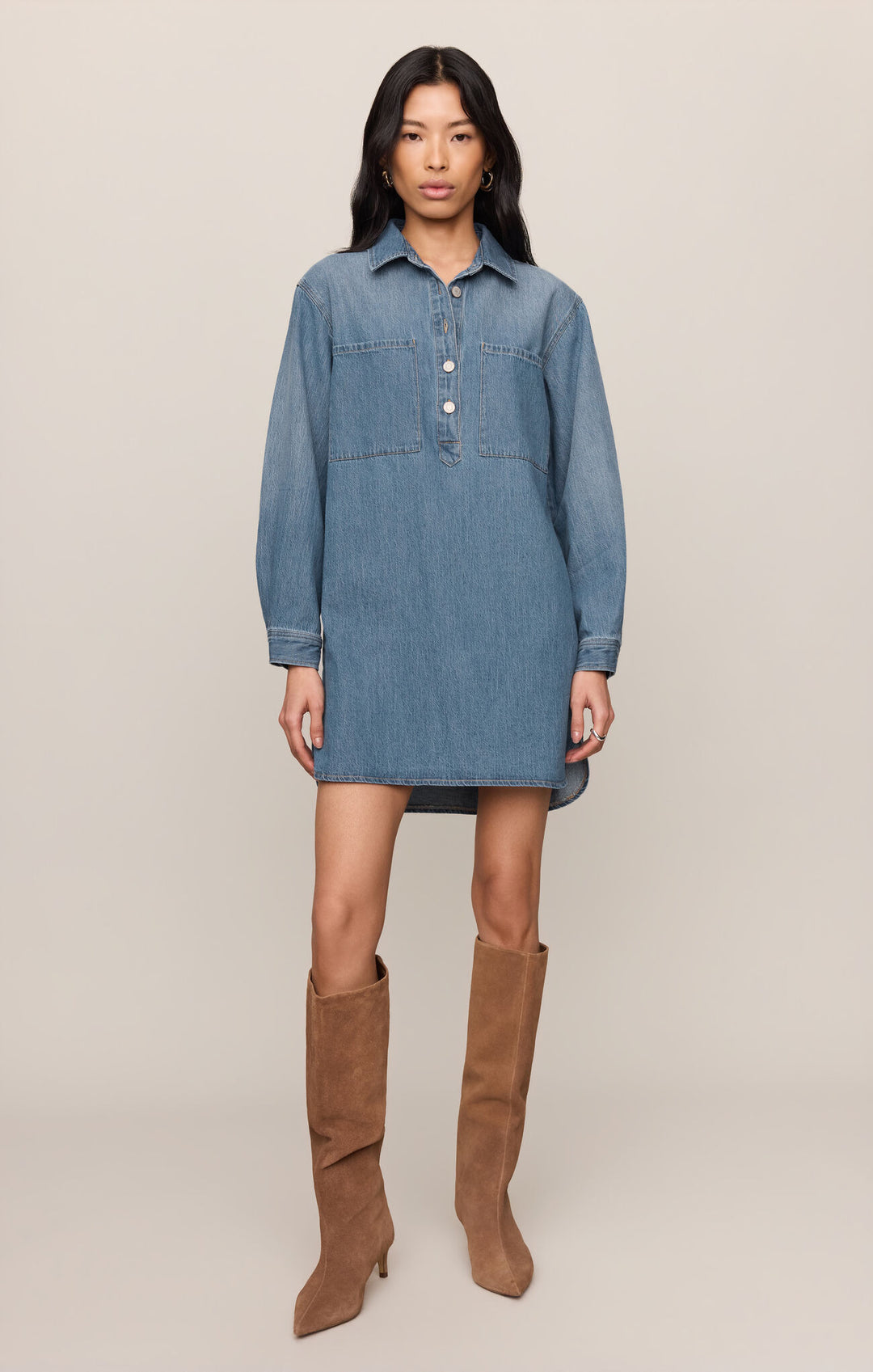 Z Supply Lucie Denim Shirt Dress