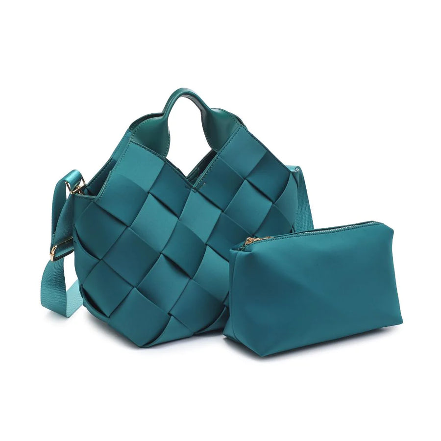 Woven Neoprene Tote - Forest