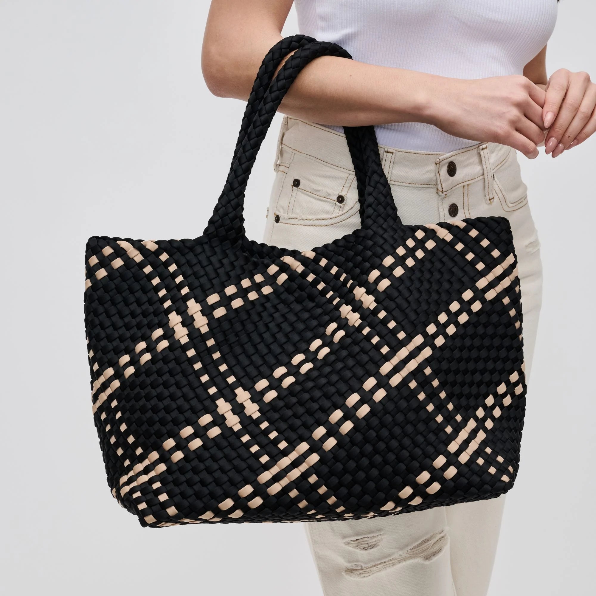 Sol and Selene Large Sky's The Limit Woven Crossbody – Capri by