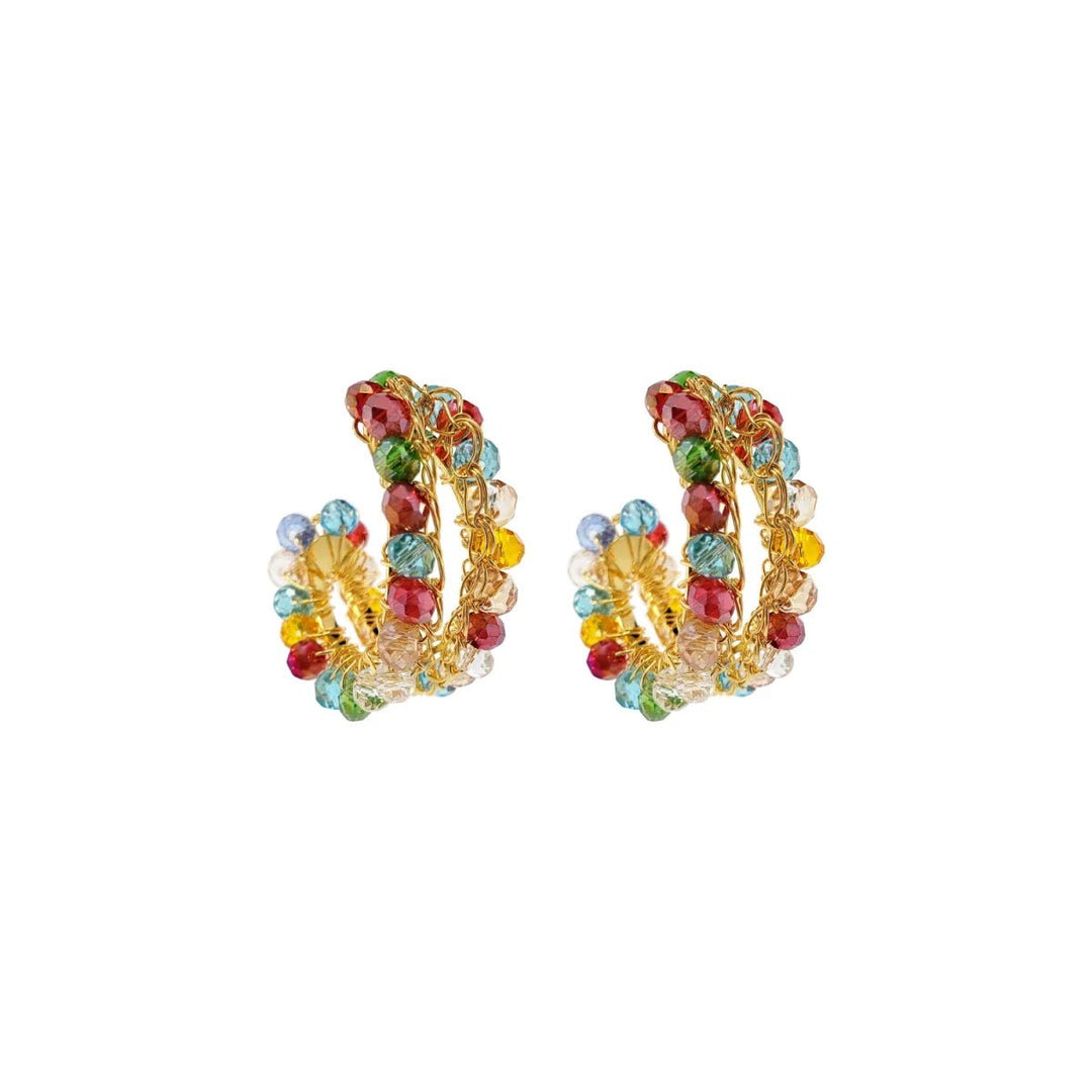 Lavish Nina Double Hoop Earrings - Capri by Sunset & Co.