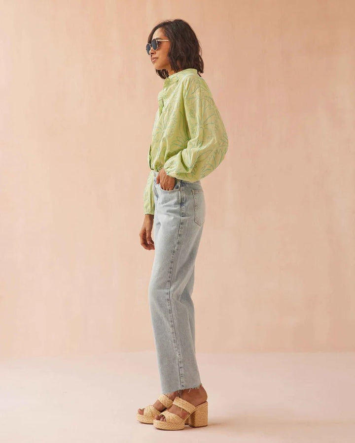 Omika Nero Blouse - Capri by Sunset & Co.