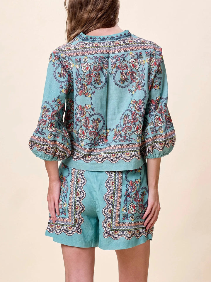 Cleobella Sebastian Short - Capri by Sunset & Co.
