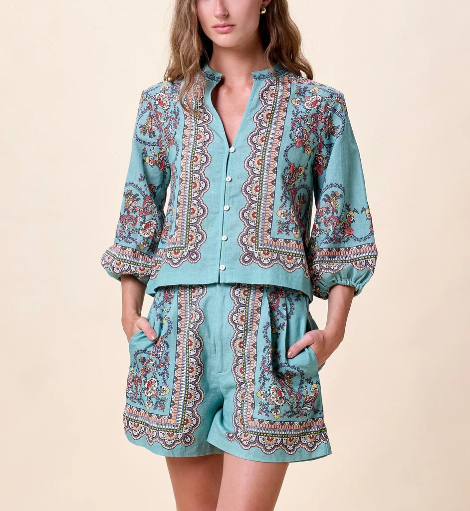Cleobella Sebastian Short - Capri by Sunset & Co.