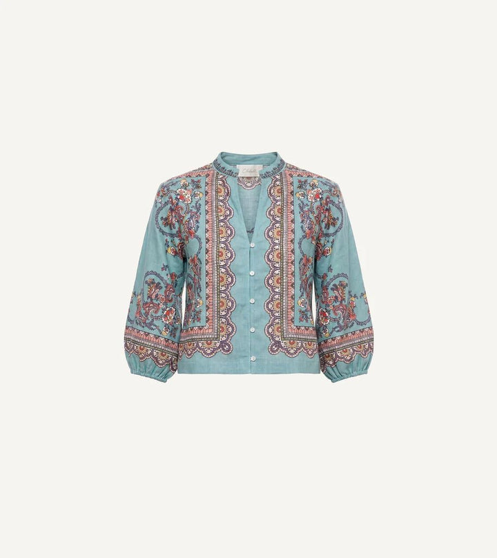 Cleobella Noelle Blouse - Capri by Sunset & Co.