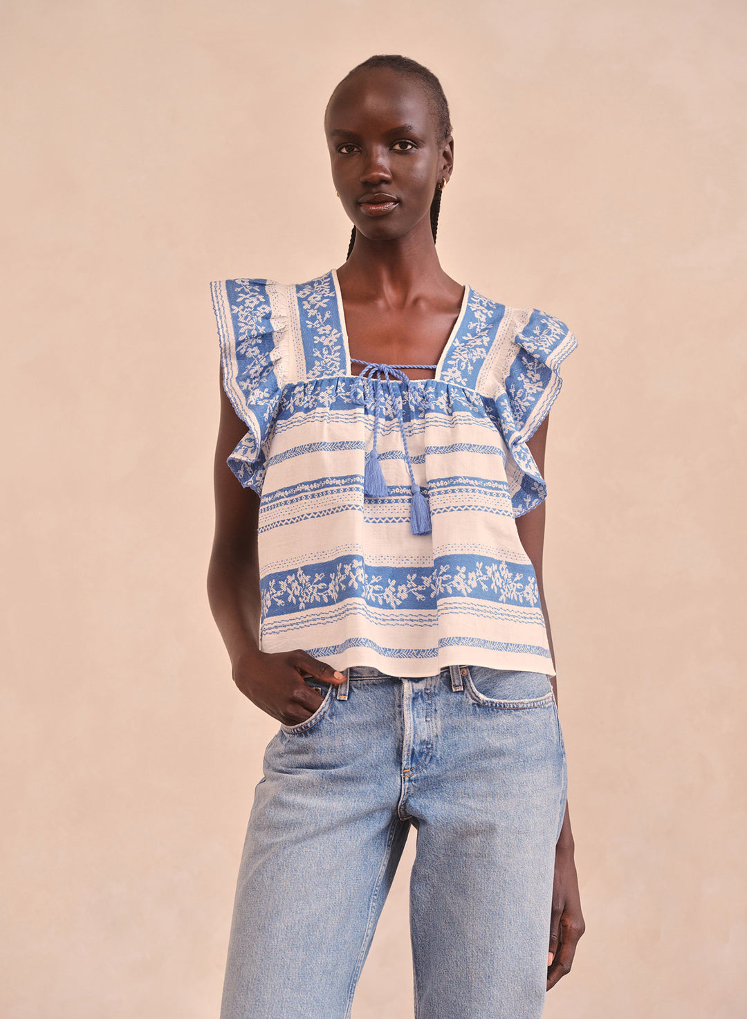 Saylor Quinlan Top - Capri by Sunset & Co.