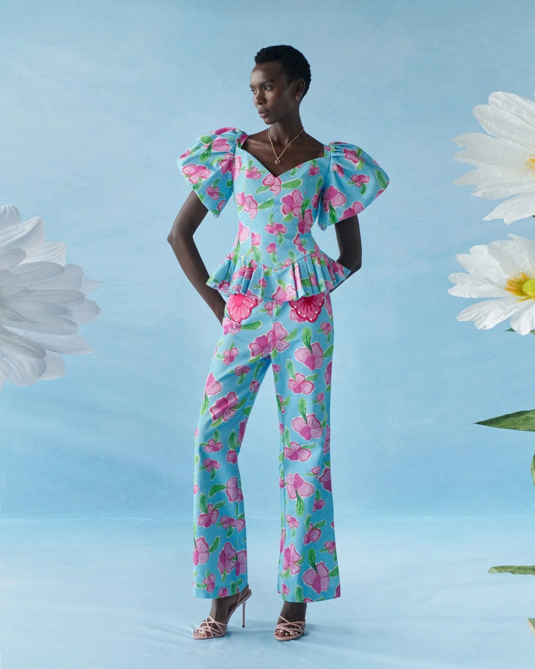 Celia B Orchids Top - Capri by Sunset & Co.