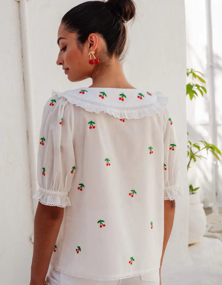 Pink City Prints Ava Blouse - Capri by Sunset & Co.