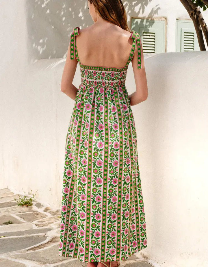 Pink City Prints Mykonos Dress - Capri by Sunset & Co.