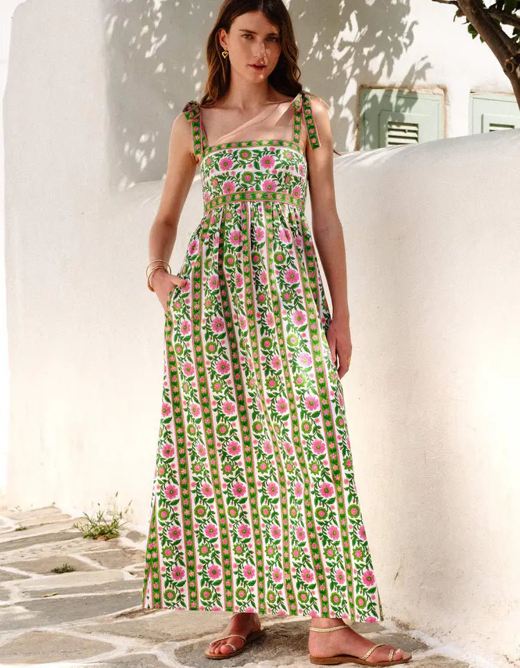 Pink City Prints Mykonos Dress - Capri by Sunset & Co.