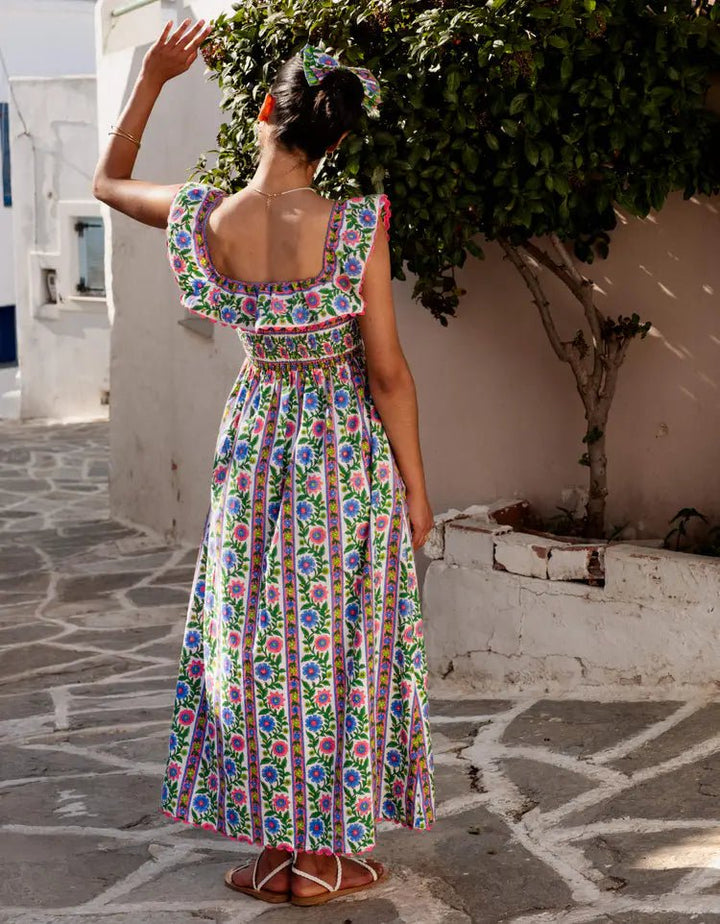 Pink City Prints Carrie Dress - Capri by Sunset & Co.