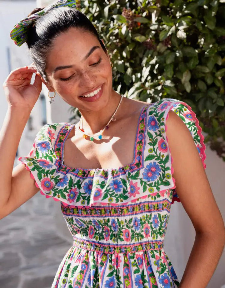 Pink City Prints Carrie Dress - Capri by Sunset & Co.