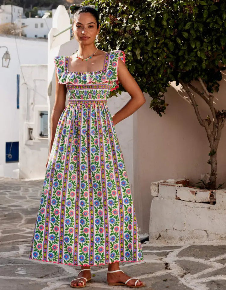 Pink City Prints Carrie Dress - Capri by Sunset & Co.