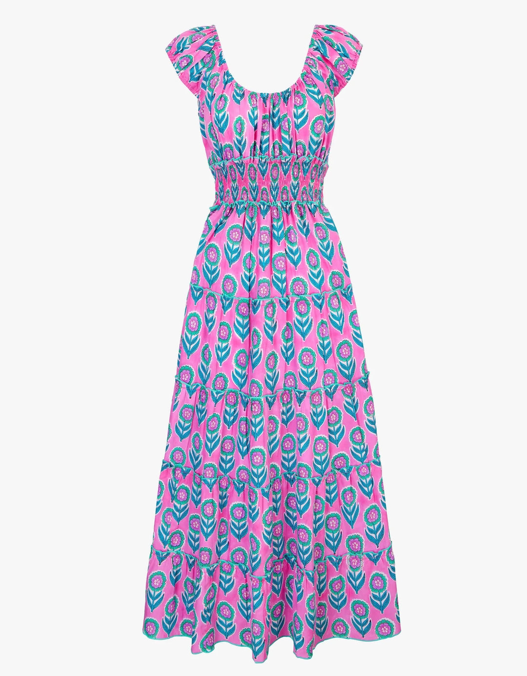 Pink City Prints Rah Rah Dress - Capri by Sunset & Co.