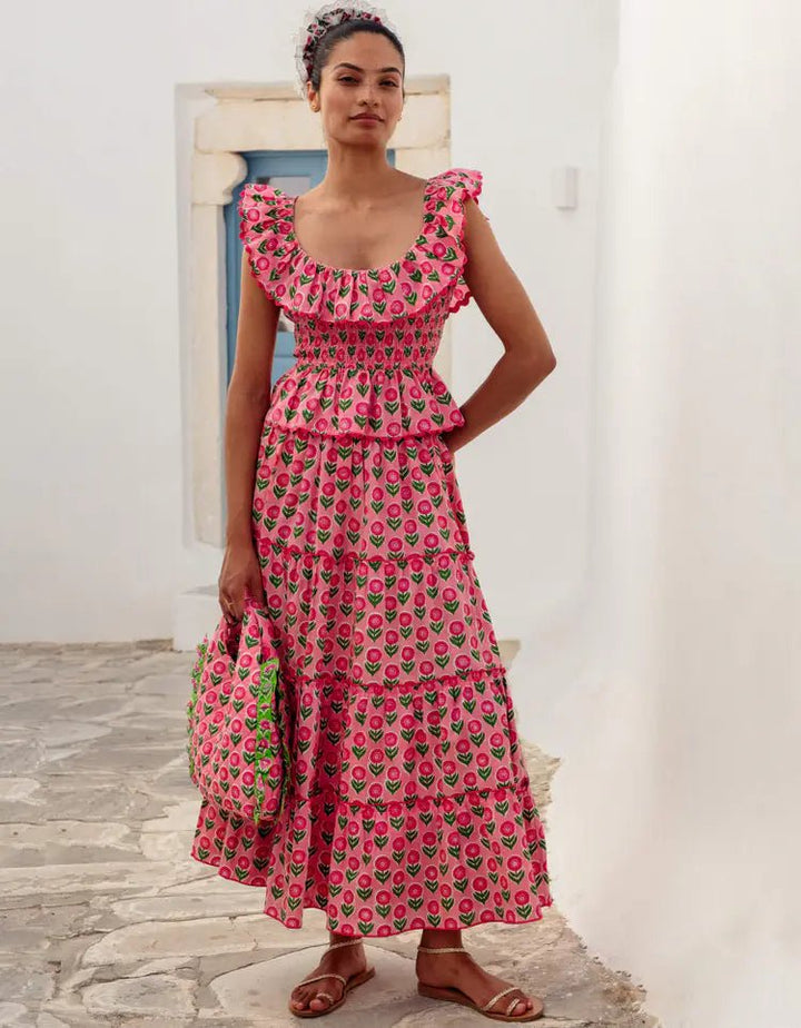 Pink City Prints Rah Rah Skirt - Capri by Sunset & Co.