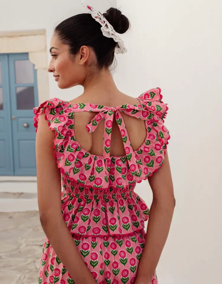 Pink City Prints Susie Top - Capri by Sunset & Co.