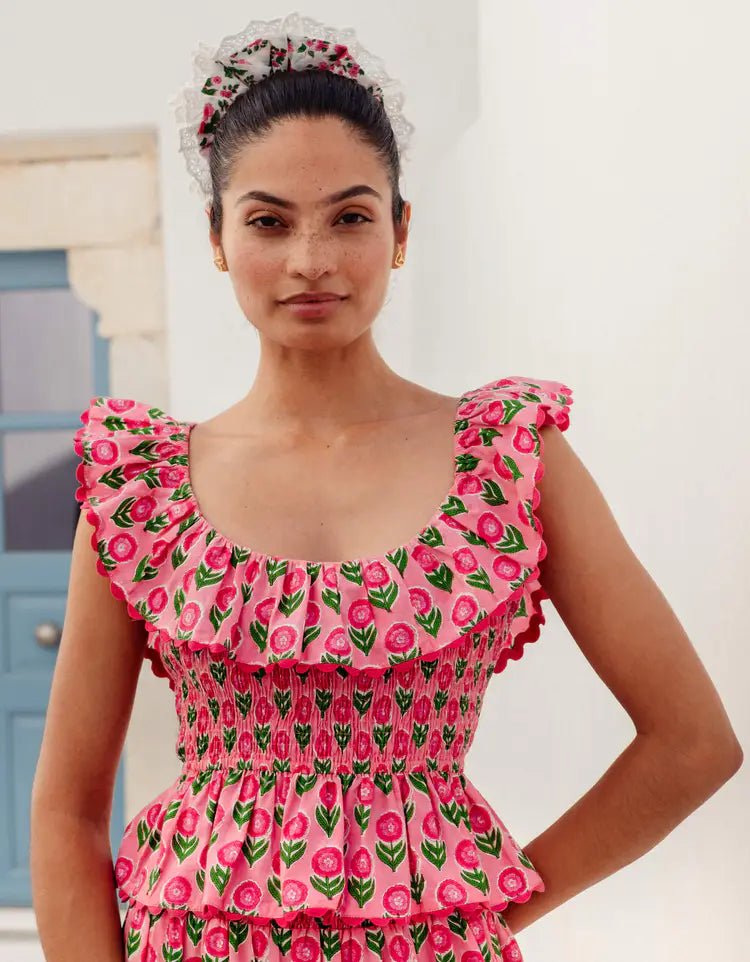 Pink City Prints Susie Top - Capri by Sunset & Co.